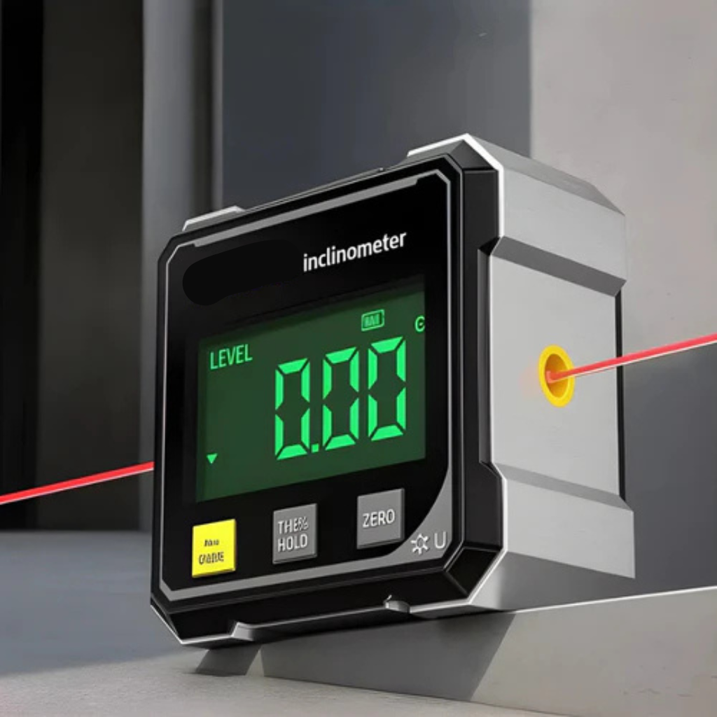 Globetrek° DigitalInclinometer: Numérique Magnétique Côtés Laser Inclinomètre