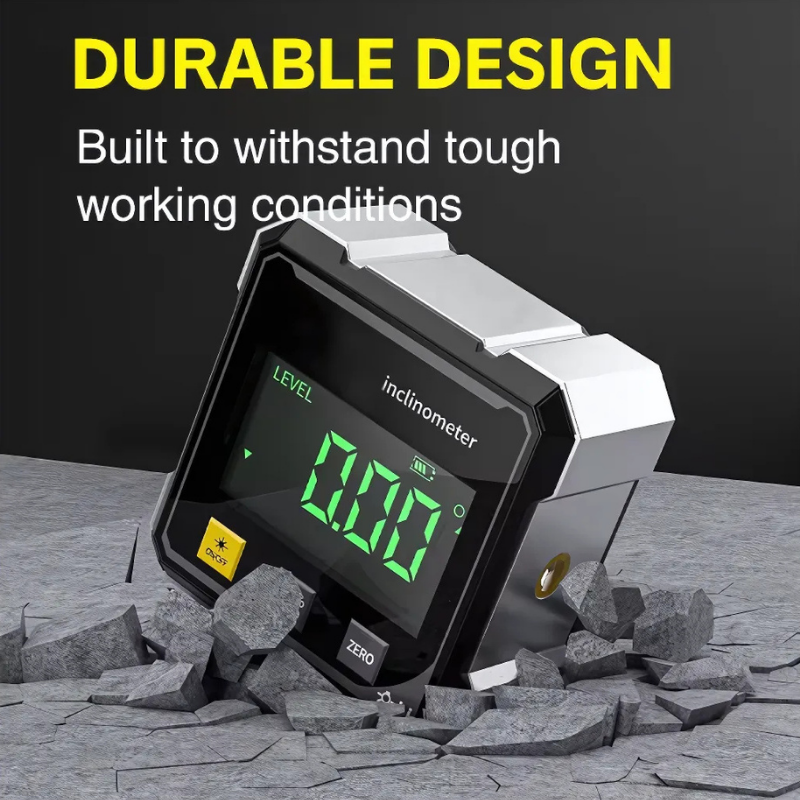 Globetrek° DigitalInclinometer: Numérique Magnétique Côtés Laser Inclinomètre