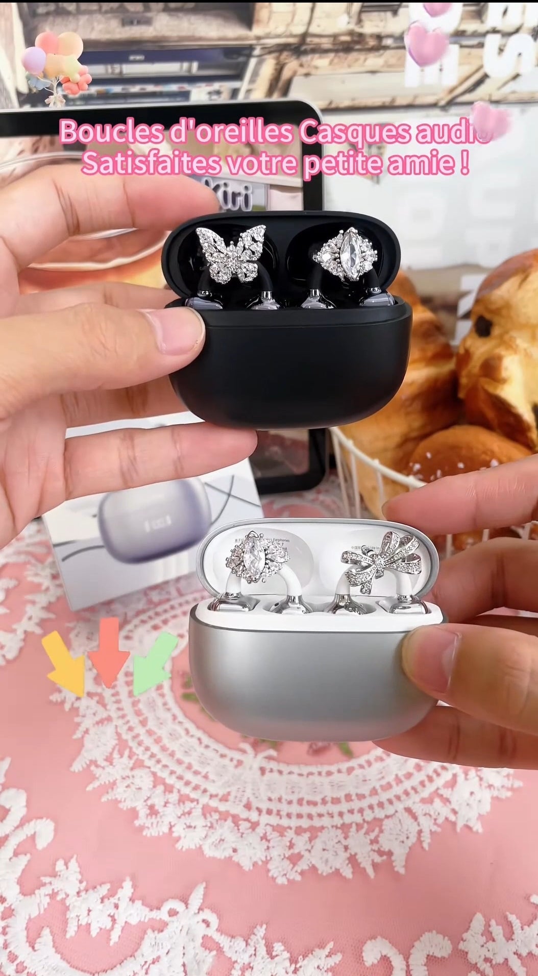 écouteur en boucles d'oreilles DAMIX