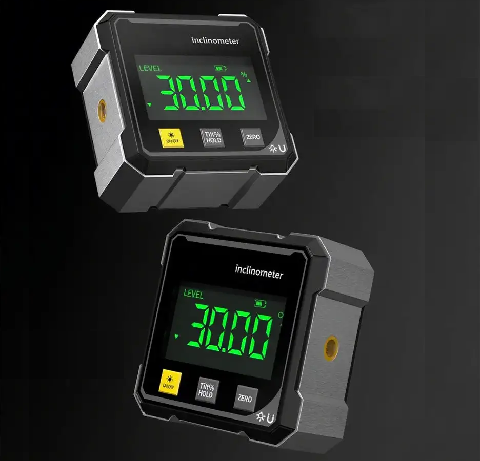Globetrek° DigitalInclinometer: Numérique Magnétique Côtés Laser Inclinomètre